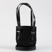 Authentic second hand Louis Vuitton Black Monogram Satin Mini Bucket Bag on Labellov.com