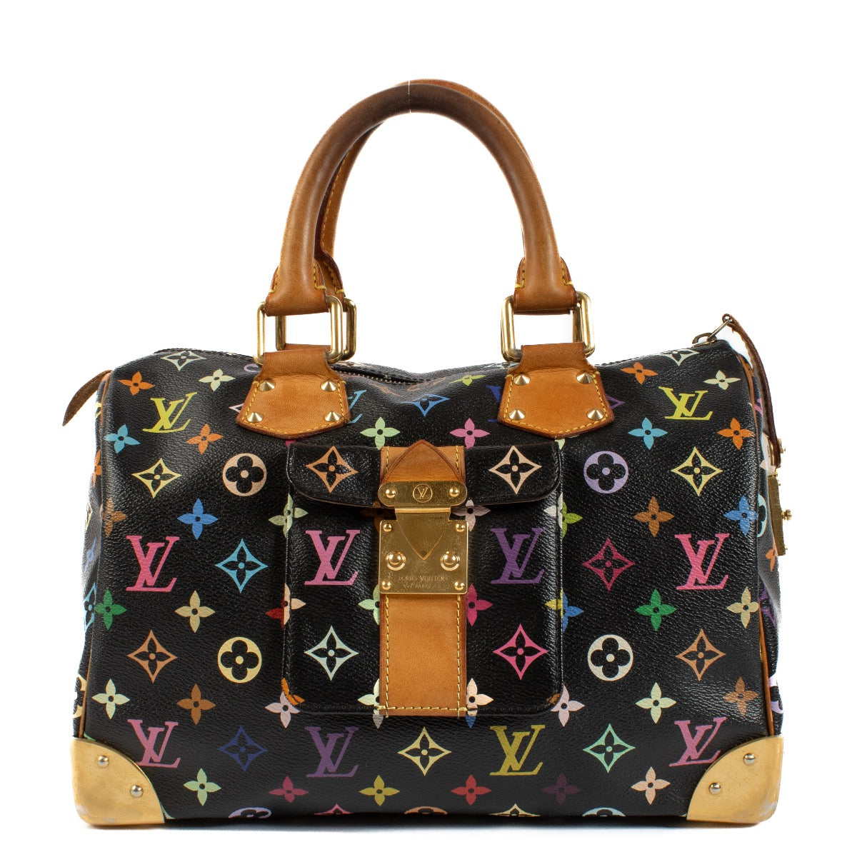 Shop 100% authentic secondhand Louis Vuitton Black Murakami Speedy Top Handle on Labellov.com
