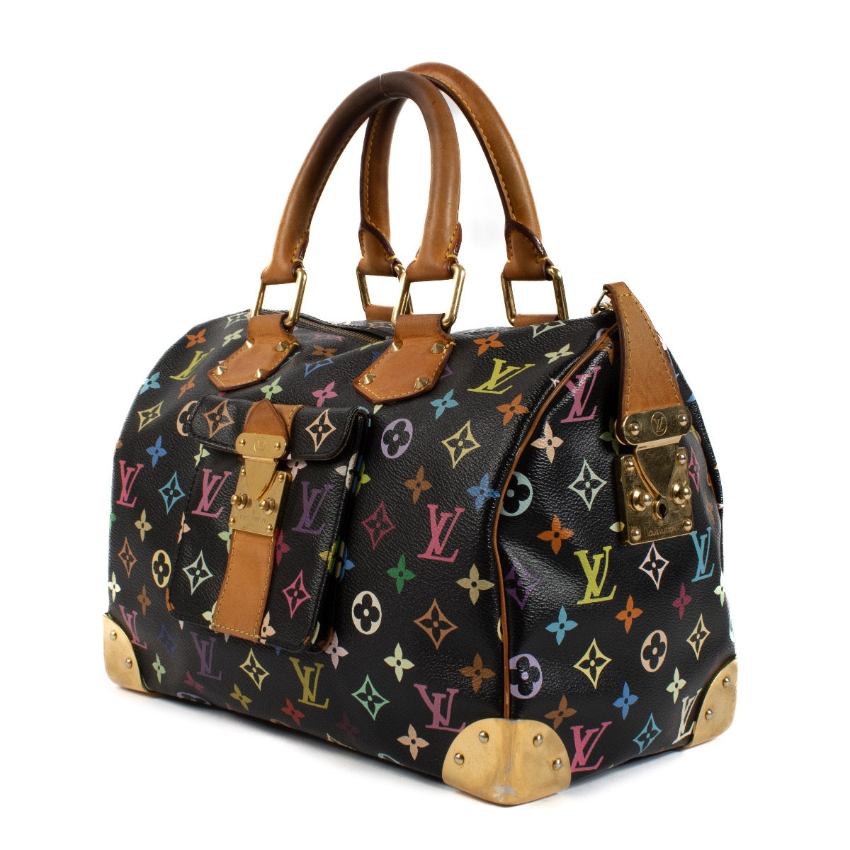 Shop 100% authentic secondhand Louis Vuitton Black Murakami Speedy Top Handle on Labellov.com