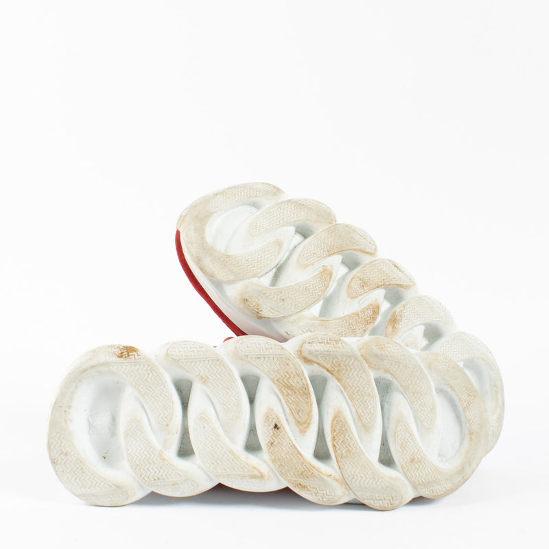 Authentic second hand Versace Red Chain Reaction Sneakers - Size 41 on Labellov.com
