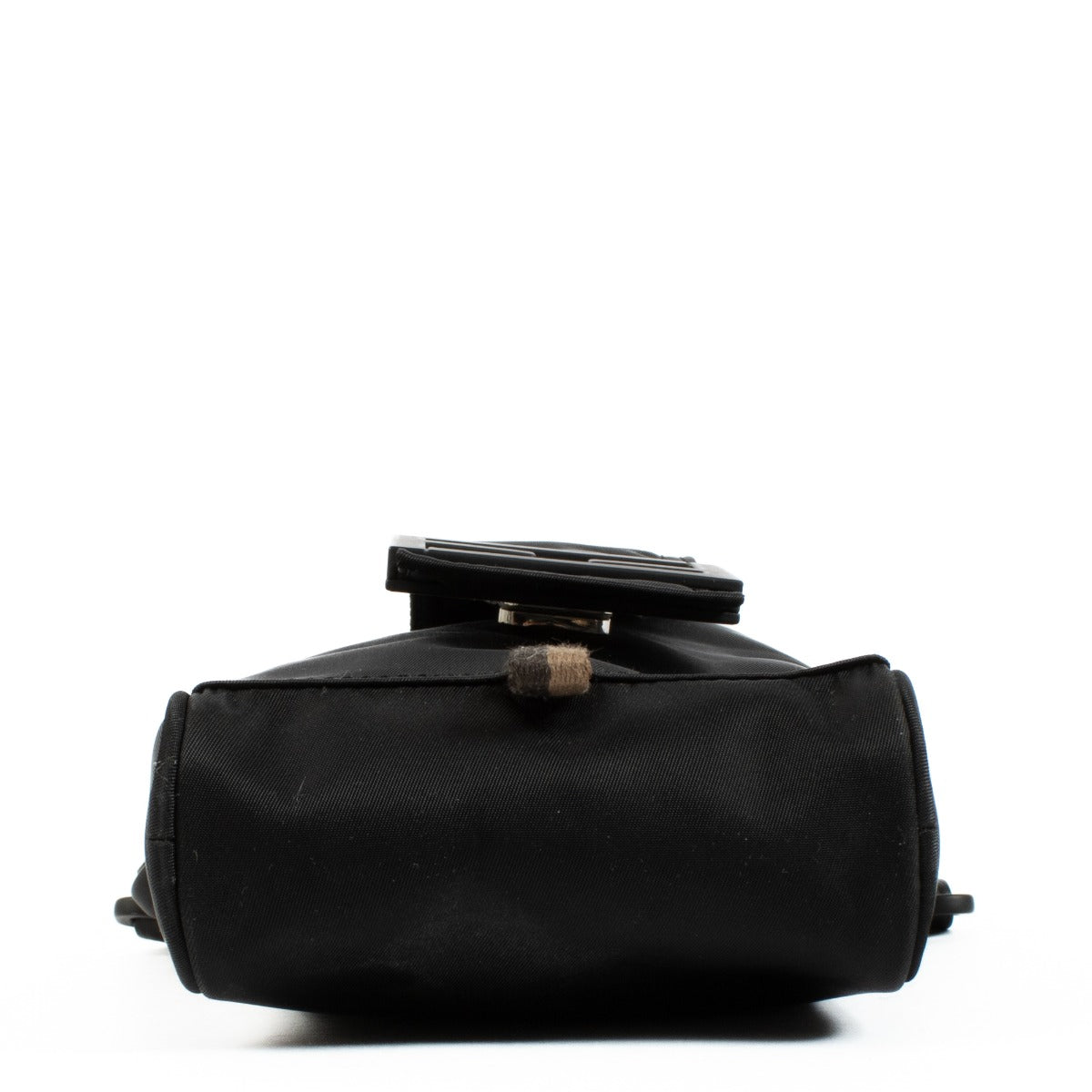 Fendi Zwarte Nylon Baguette Telefoonhoesje Tas