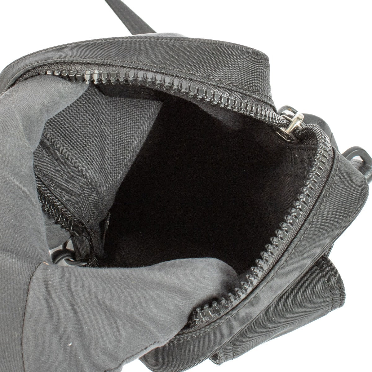 Fendi Zwarte Nylon Baguette Telefoonhoesje Tas
