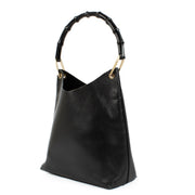 shop 100% authentic second hand Gucci Black Leather Bamboo Top Handle Bag on Labellov.com