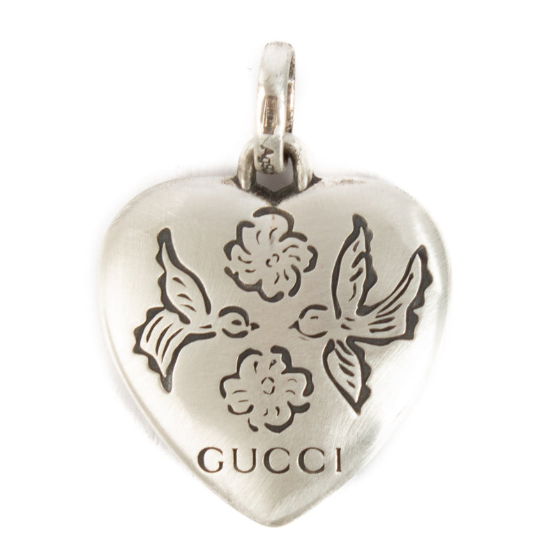 shop 100% authentic second hand Gucci Silver Blind For Love Heart Charm on Labellov.com