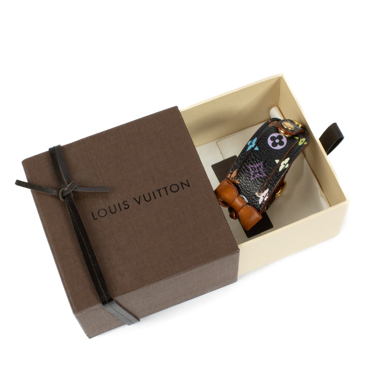 shop 100% authentic second hand Louis Vuitton x Takashi Murakami Monogram Multicolore Bow ID Bracelet on Labellov.com