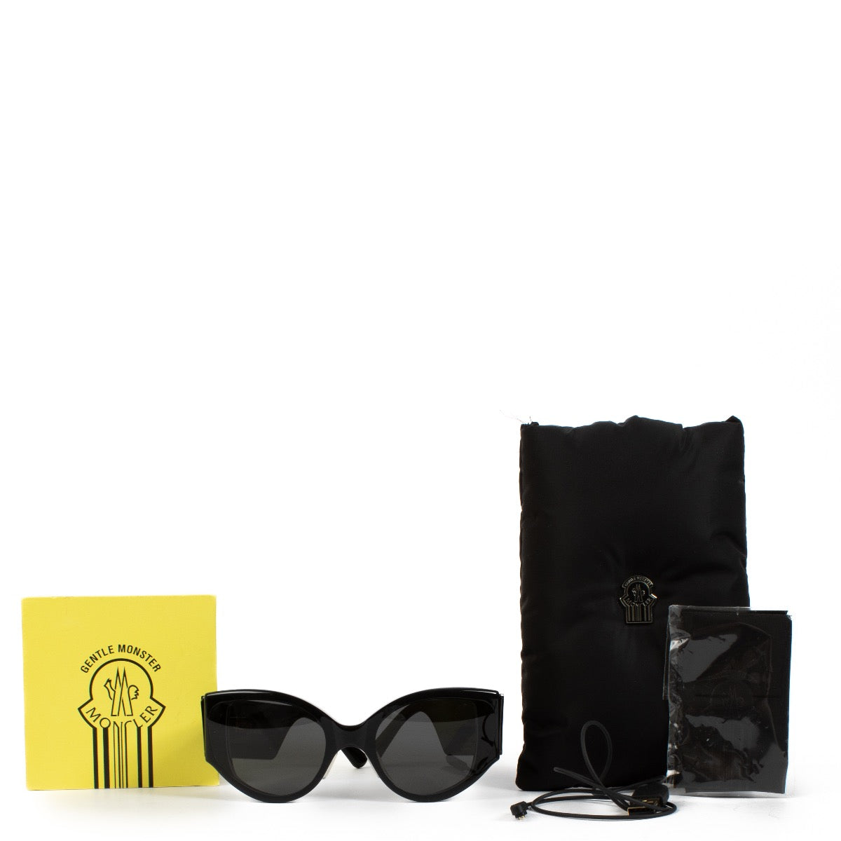 shop 100% authentic second hand Moncler x Gentle Monster Black Sunglasses on Labellov.com