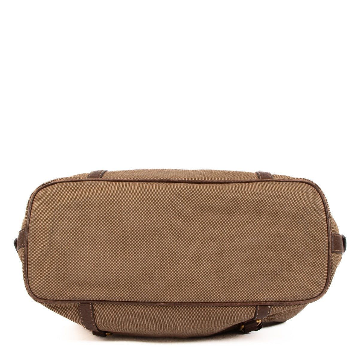 Sac Bauletto Prada en toile jacquard logo Corda/Brucia
