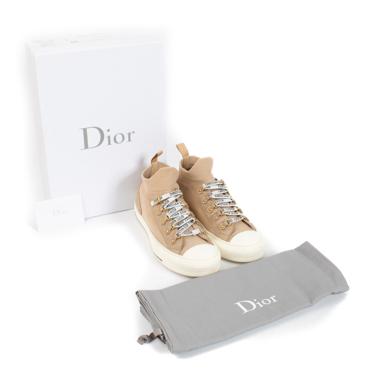 Authentic second hand Christian Dior Nude Walk’N’Dior Sneakers on Labellov.com