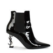 Shop safe online at Labellov in Antwerp, Brussels and Knokke this 100% authentic second hand Saint Laurent Black Patent Opyum YSL Boots - Size 39,5