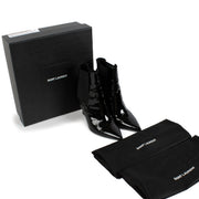 Shop safe online at Labellov in Antwerp, Brussels and Knokke this 100% authentic second hand Saint Laurent Black Patent Opyum YSL Boots - Size 39,5