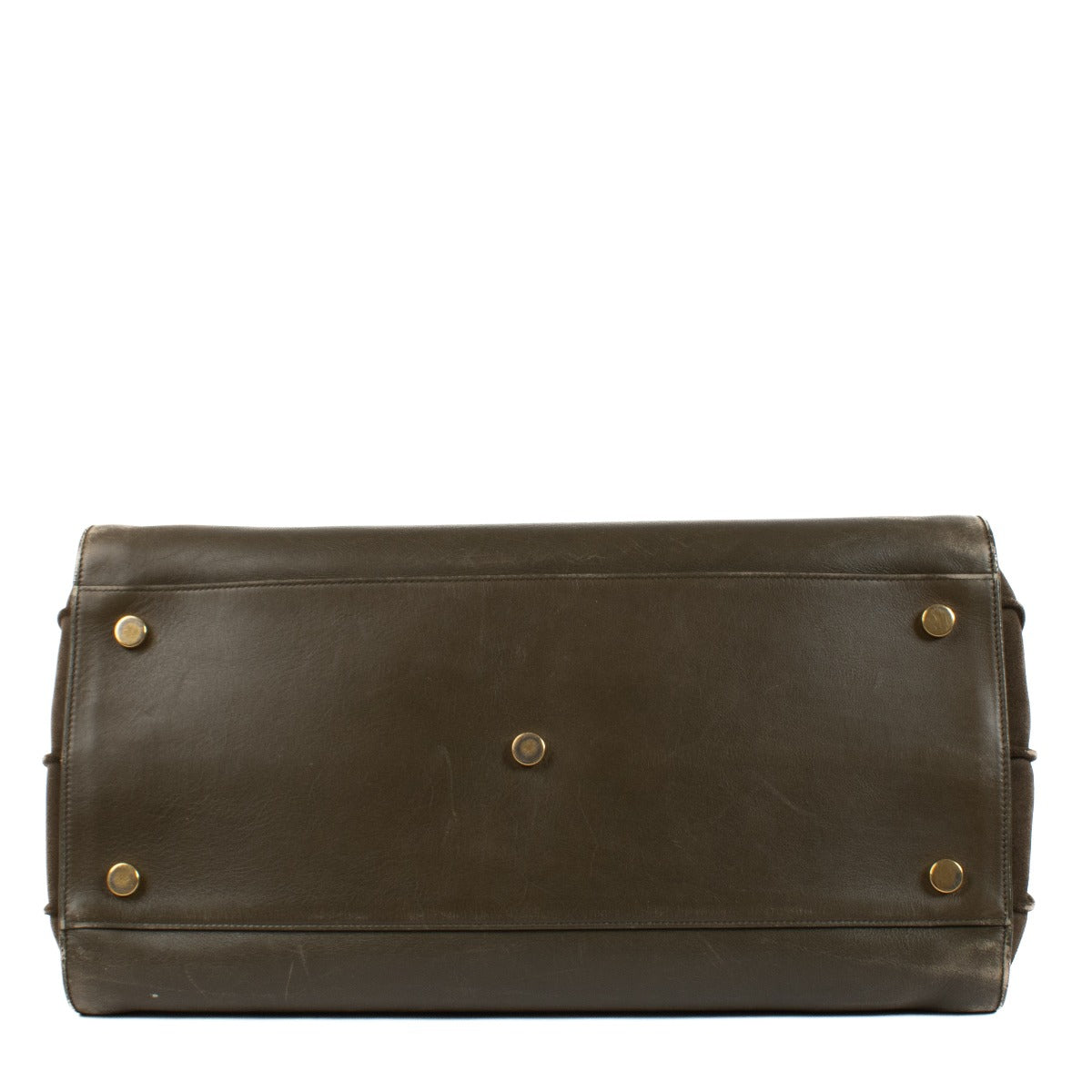 Saint Laurent Khaki Green Large Sac de Jour Bag