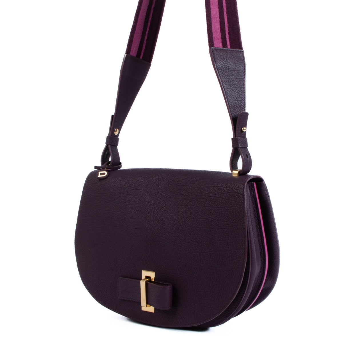 Delvaux Le Mutin MM Prune Crispy Calf