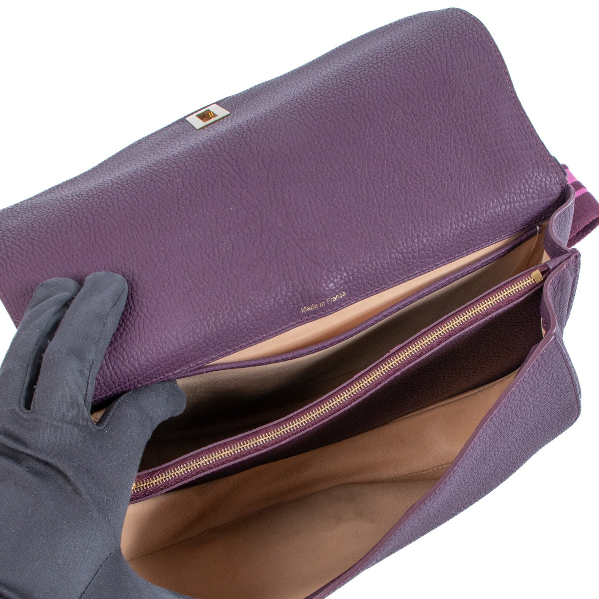 Delvaux Le Mutin MM Prune Crispy Calf