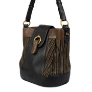 Shop safe online at Labellov in Antwerp, Brussels and Knokke this 100% authentic second hand Delvaux Toile De Cuir Equivoque Shoulder Bag