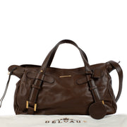 Shop safe online at Labellov in Antwerp, Brussels and Knokke this 100% authentic second hand Delvaux Brown St. Germain Top Handle Bag