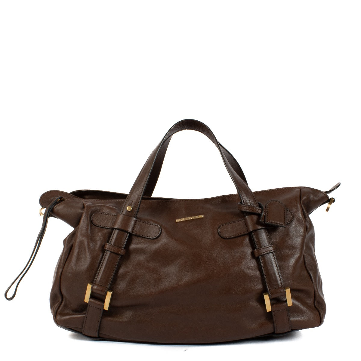 Shop safe online at Labellov in Antwerp, Brussels and Knokke this 100% authentic second hand Delvaux Brown St. Germain Top Handle Bag