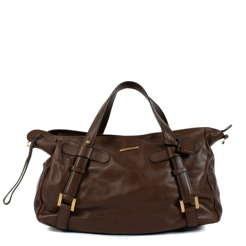 Shop safe online at Labellov in Antwerp, Brussels and Knokke this 100% authentic second hand Delvaux Brown St. Germain Top Handle Bag