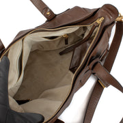 Shop safe online at Labellov in Antwerp, Brussels and Knokke this 100% authentic second hand Delvaux Brown St. Germain Top Handle Bag