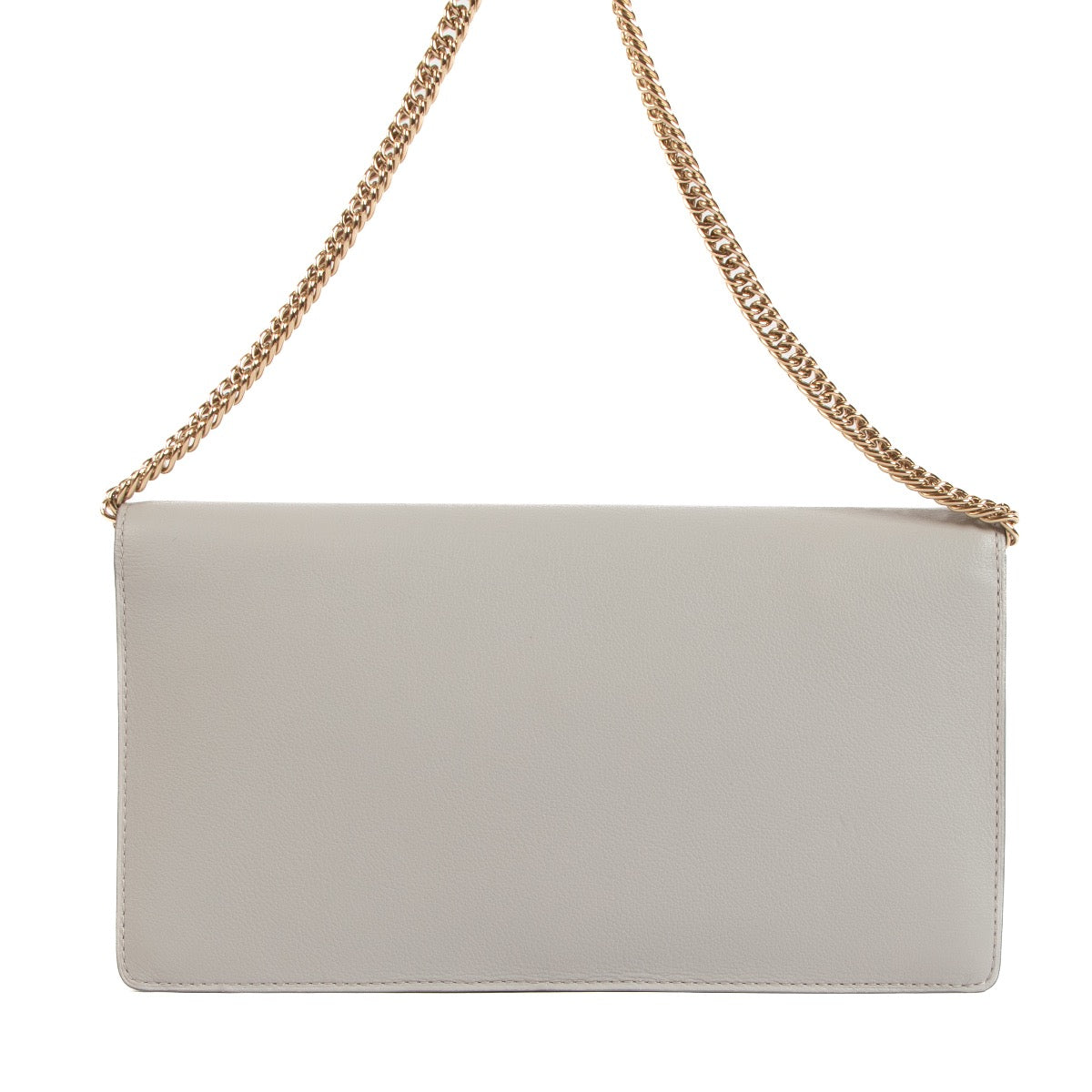 Shop safe online at Labellov in Antwerp this 100% authentic second hand Delvaux Grey Enveloppe Clutch Bag