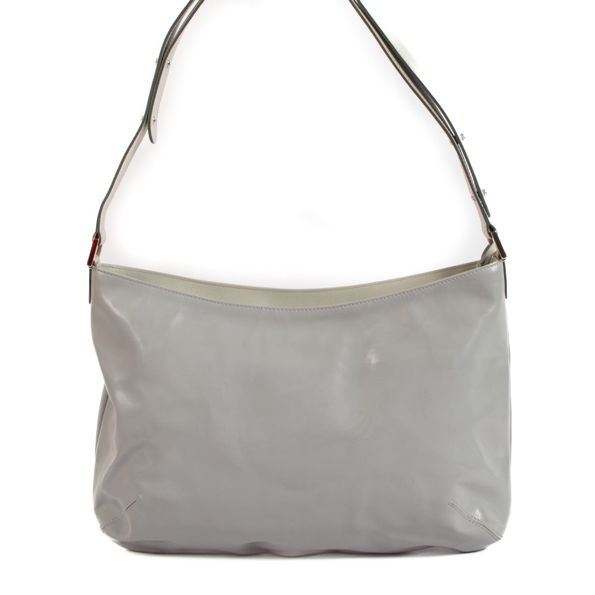 Delvaux Grey Louise Besace Miroir Crossbody Bag for the best price at Labellov secondhand luxury in Antwerp.