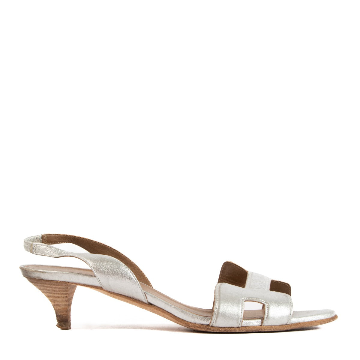 Hermès Silver Premiere Sandals