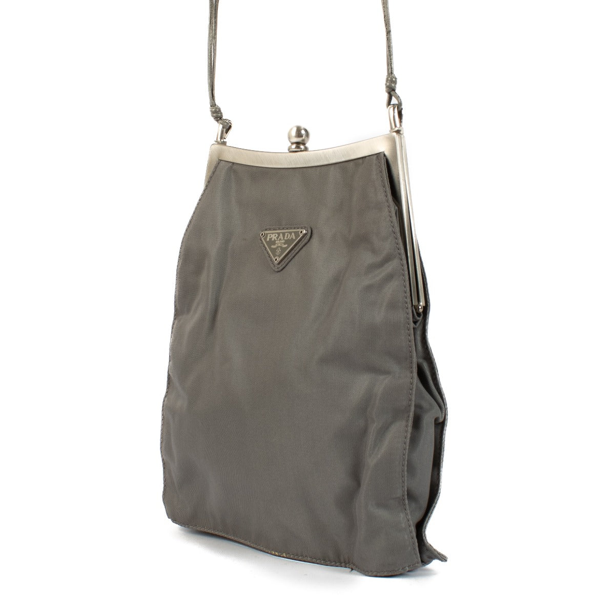 Shop 100% authentic Prada Grey Nylon Mini Crossbody at Labellov.com.