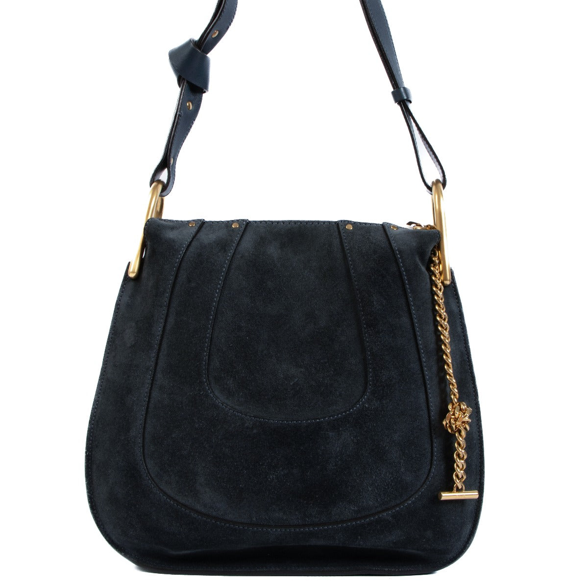 Chloé, Hayley, Petrol, Suede, Hobo Bag, Labellov, Antwerp, Preloved, Fashion, Designer,