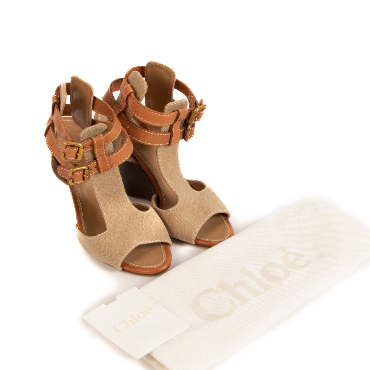 Chloé Beige Sandalen - Maat 37.5