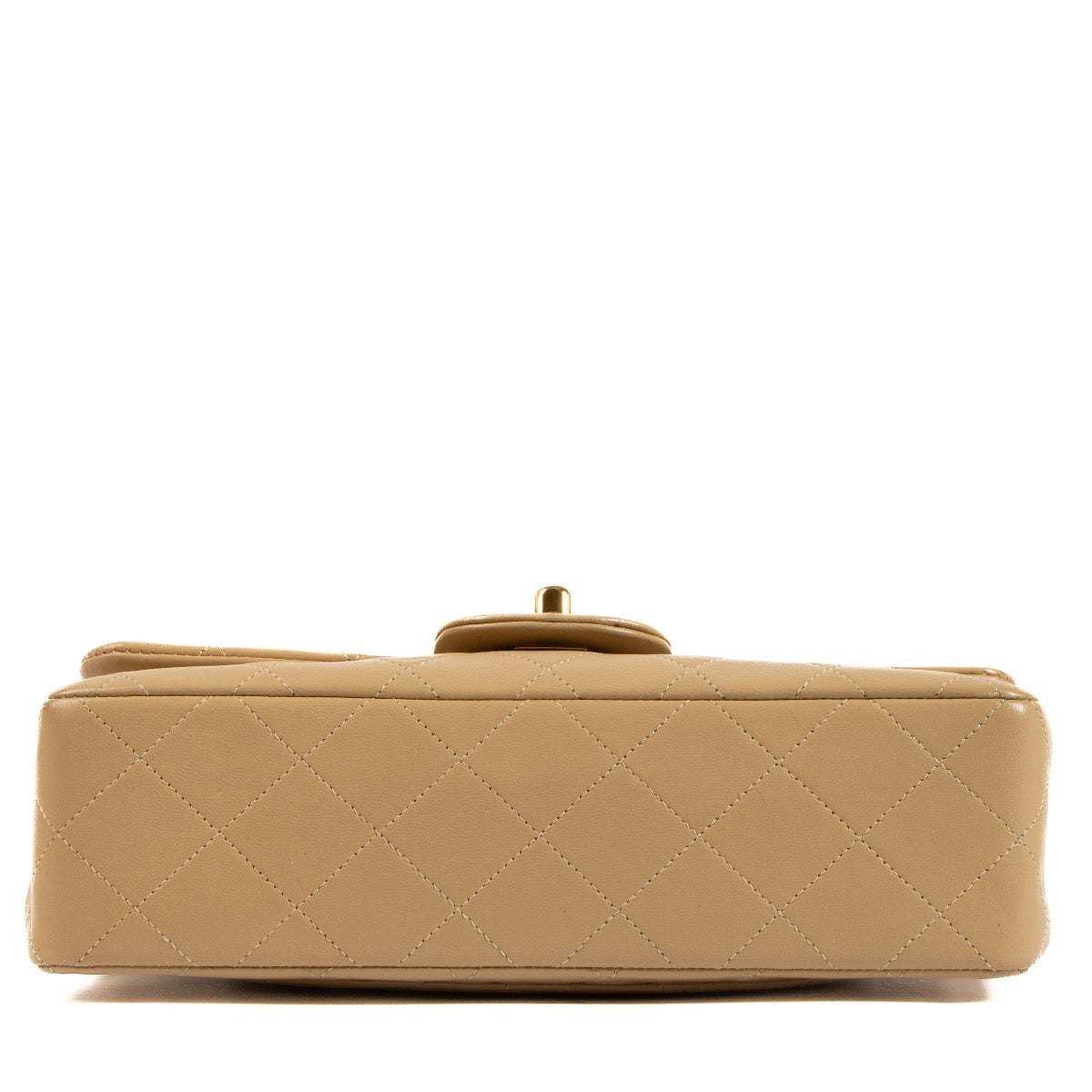 Shop 100% authentic second-hand Chanel Beige Lambskin Small Classic Flap Bag on Labellov.com