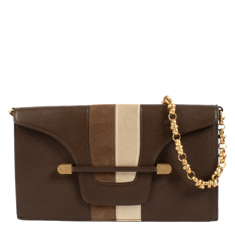 buy 100% authentic pre loved Delvaux Brown Clutch on Labellov.com