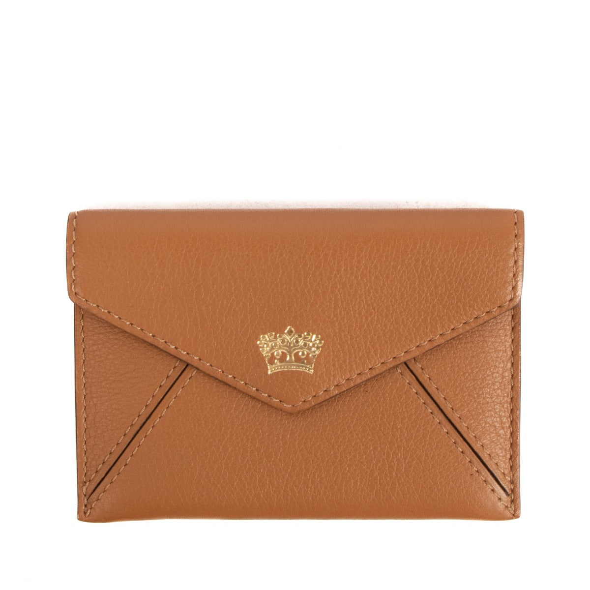 Delvaux Camel Leather Card Holder