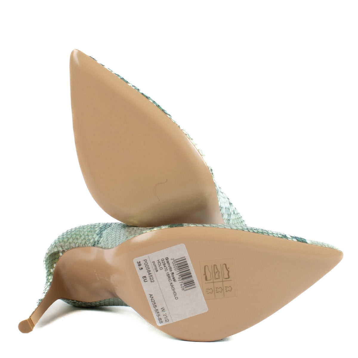 Authentic second hand Gianvito Rossi Embossed Python Gianvito 105 Pumps - Size 39,5 on Labellov.com