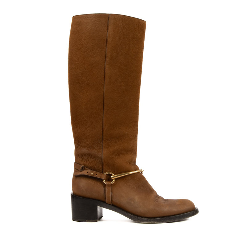 Shop 100% authentic second-hand Gucci Brown Cowboy Boots - Size 38,5 on Labellov.com