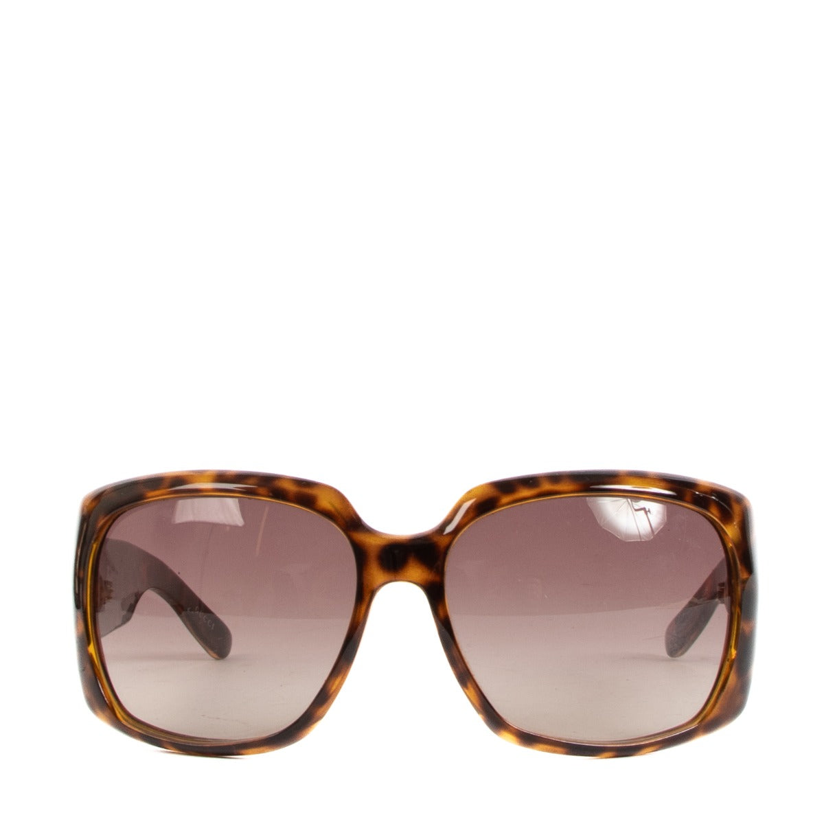 Gucci Tortoise Chain Square Sunglasses