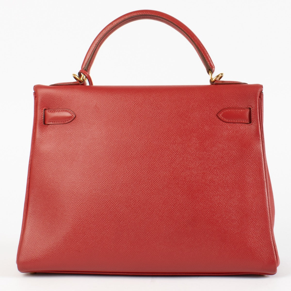 Hermès Kelly 32 Rouge Vif Courchevel GHW