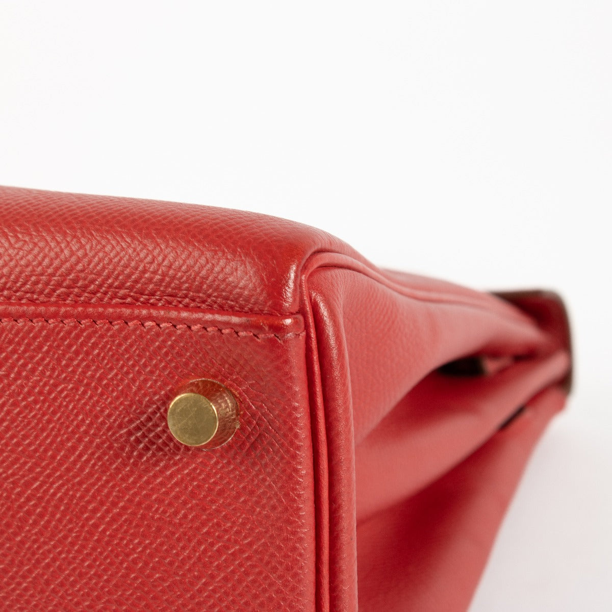 Hermès Kelly 32 Rouge Vif Courchevel GHW