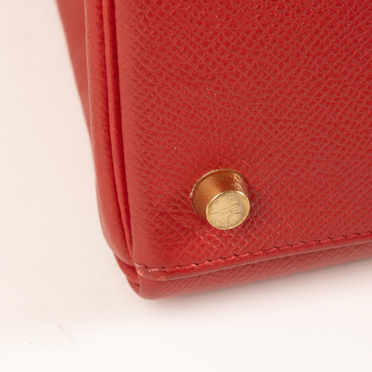 Hermès Kelly 32 Rouge Vif Courchevel GHW