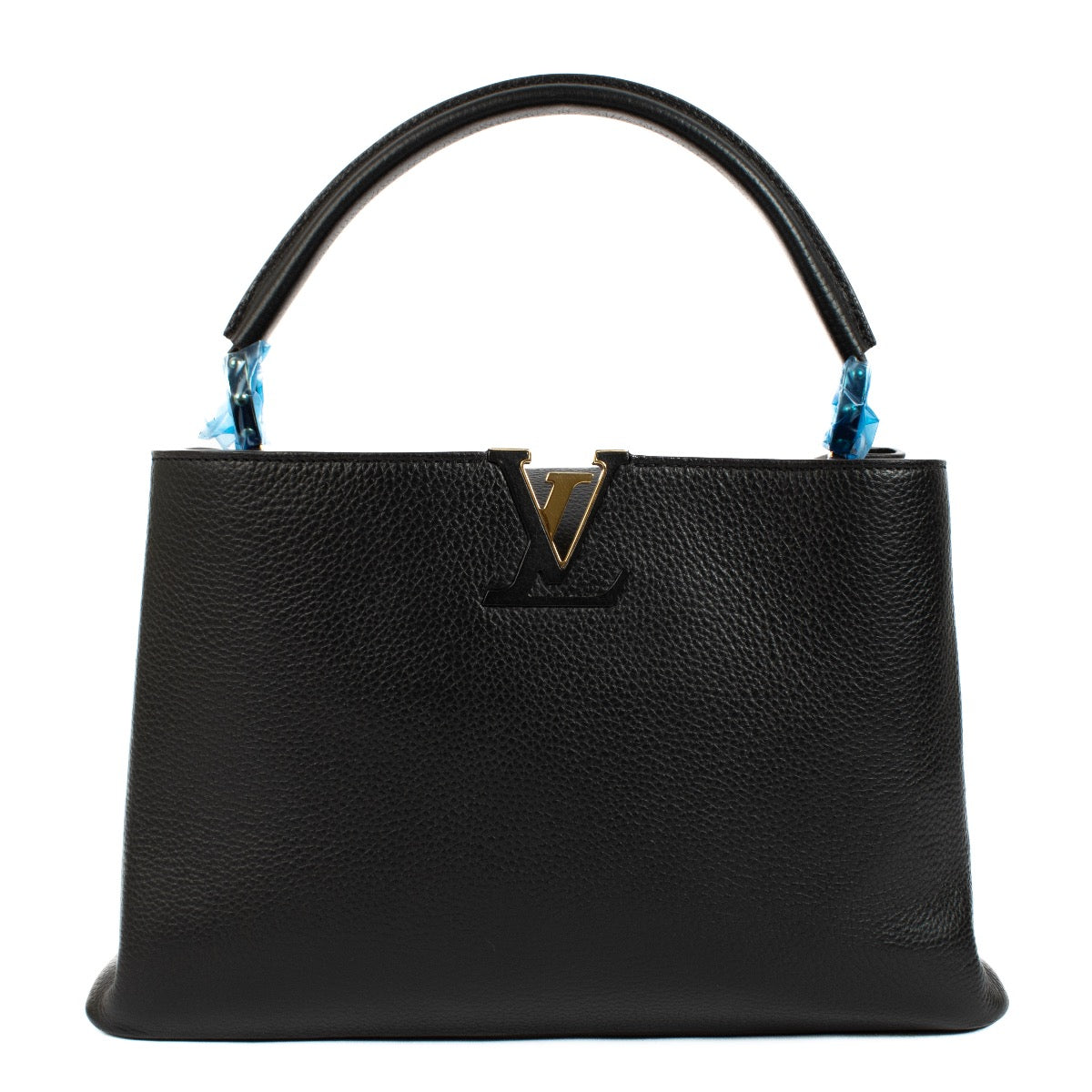 Authentic second hand Louis Vuitton Black Capucines MM Bag on Labellov.com