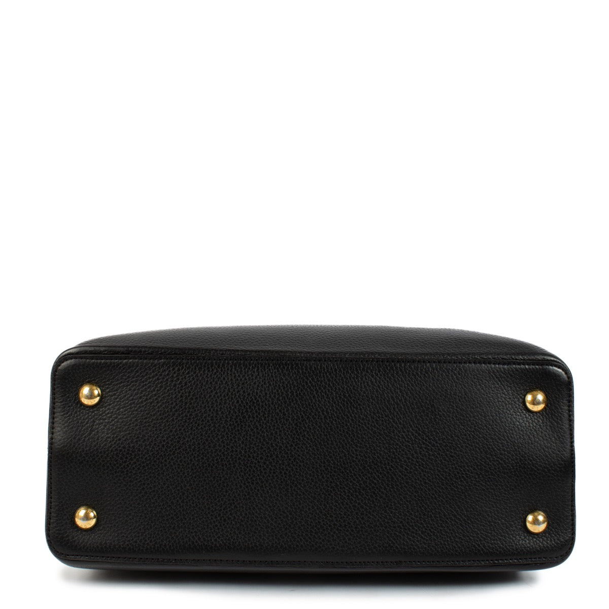 Authentic second hand Louis Vuitton Black Capucines MM Bag on Labellov.com