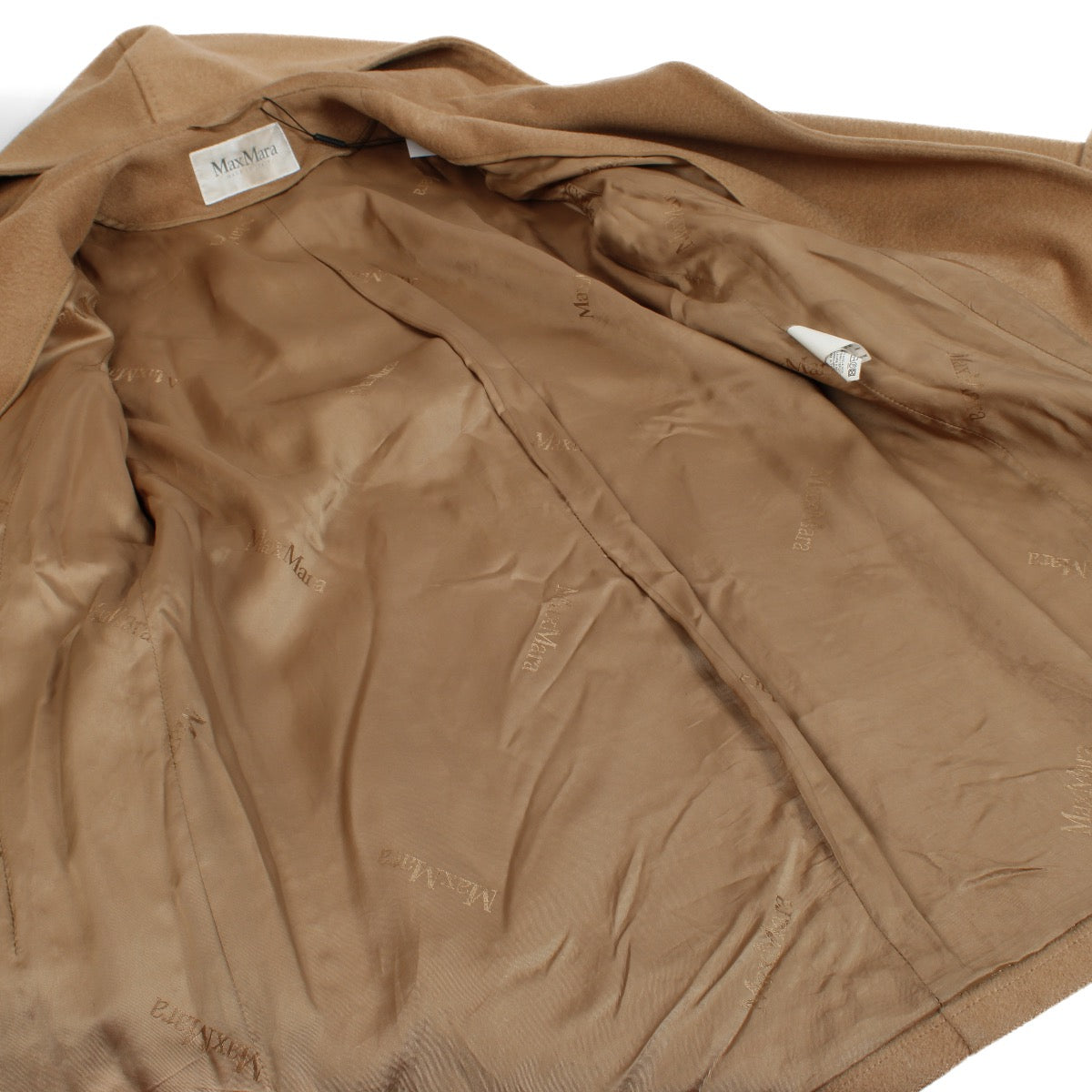 shop 100% authentic second hand Max Mara Camel Rialto Belted Coat - Size FR 36 on Labellov.com