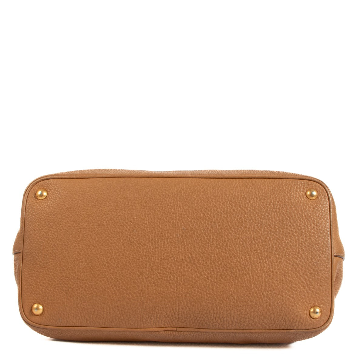 Sac fourre-tout Prada Vitello Daino couleur camel