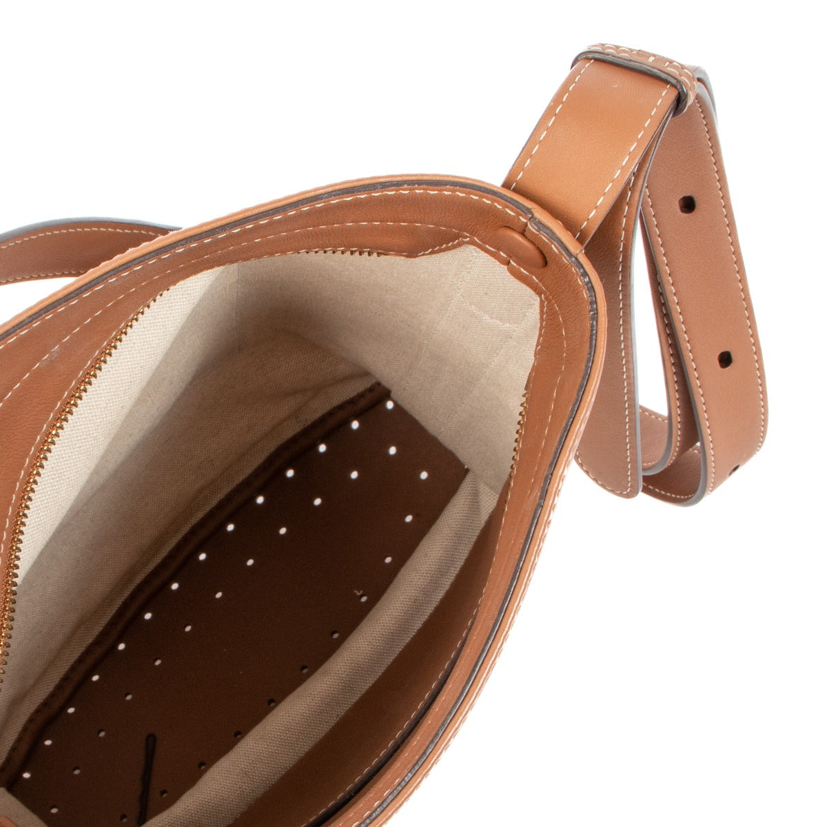 Delvaux Pin Daily Canvas Calf Trim Natural & Tan