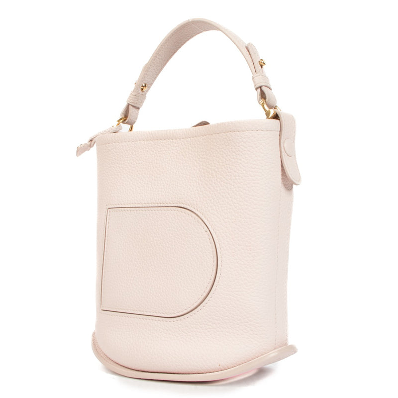 authentic second hand Delvaux Silk Pink Taurillon Soft Pin Mini Bag on Labellov.com