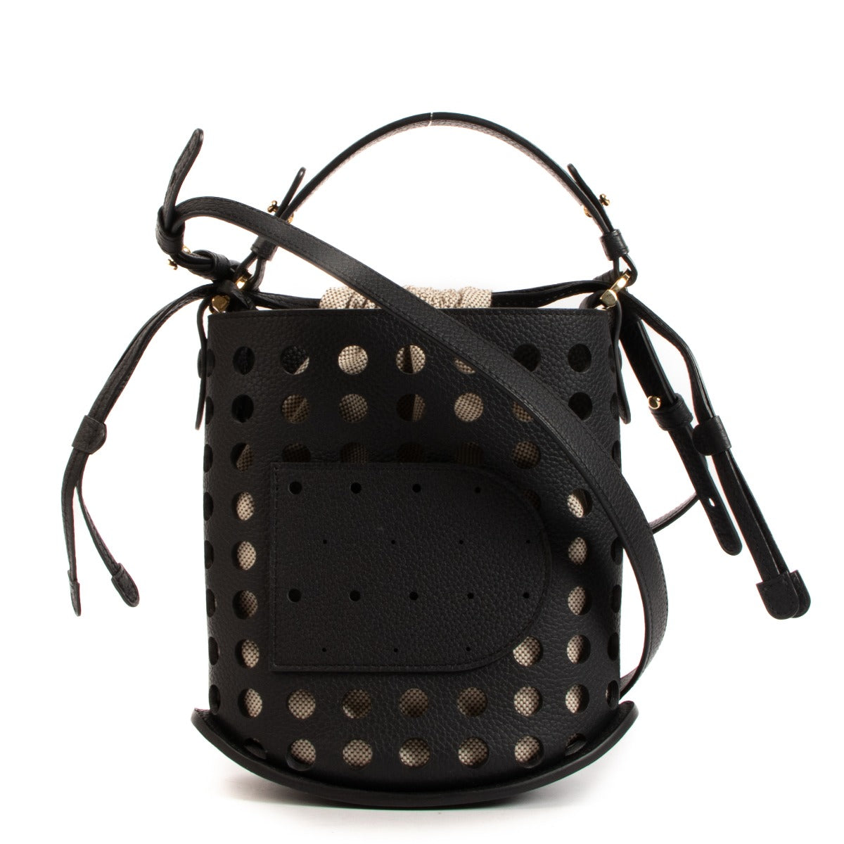 Delvaux Black Pin Mini Airess Bucket Bag