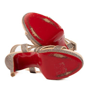 Shop online safe authentic second hand designer fashion Christian Louboutin Pink Glitter Sandals at Labellov