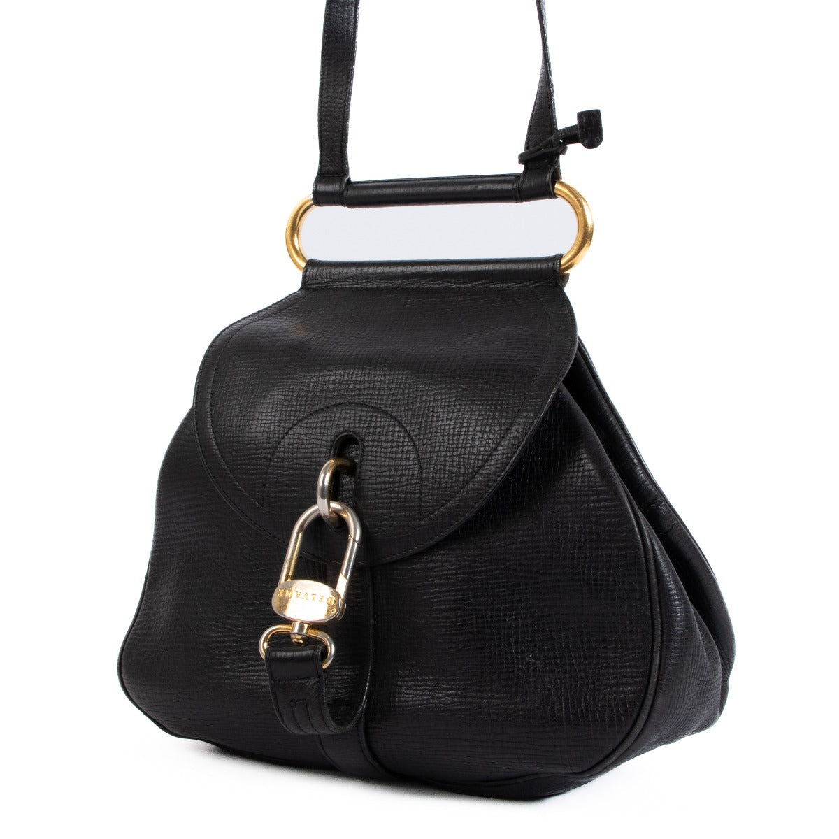 Delvaux Black Cerceau GM Shoulder Bag