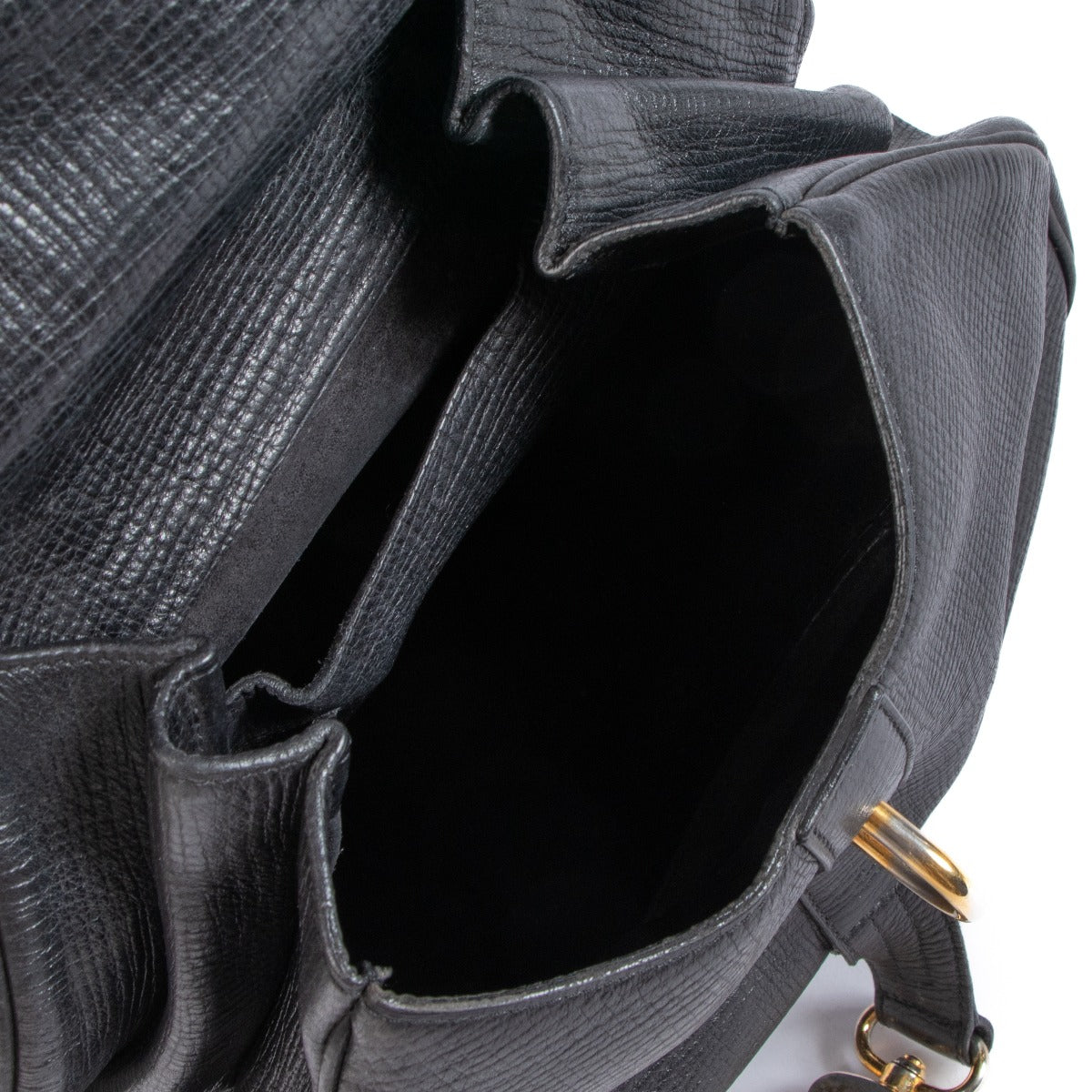Delvaux Black Cerceau GM Shoulder Bag