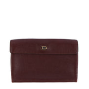 Delvaux Burgundy Loto Wallet