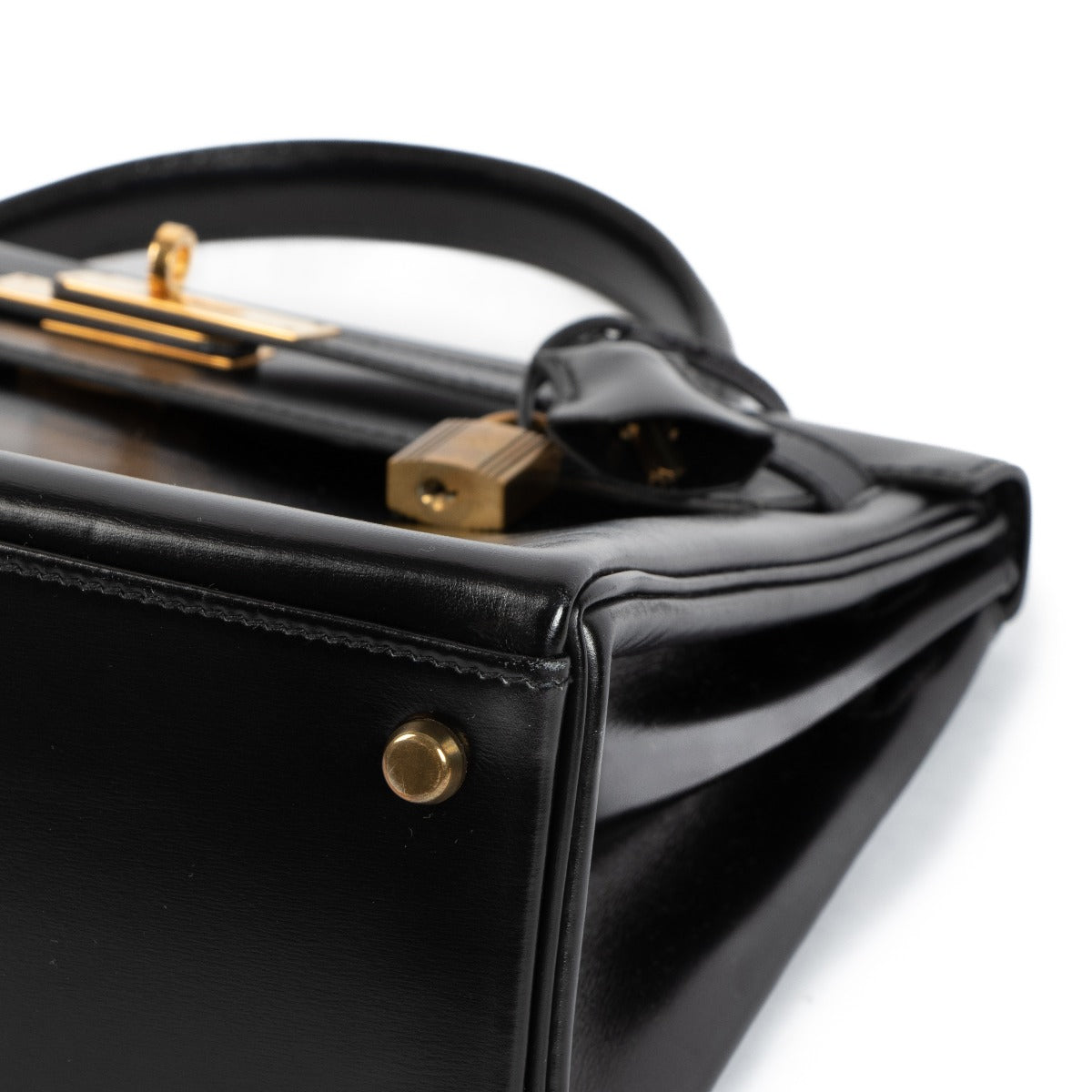 Hermès Vintage Kelly 32 Zwart Box GHW