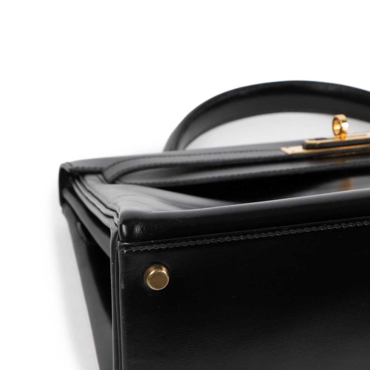 Hermès Vintage Kelly 32 Zwart Box GHW